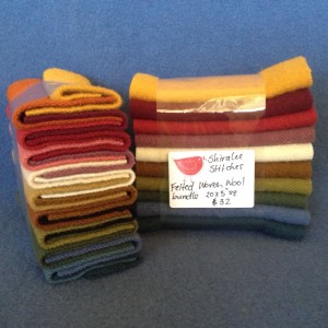 Felted woven wool 5 inch bundle