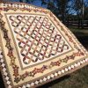 Norfolk Quilt. Shiralee stitches design. English paper piecing and melons applique