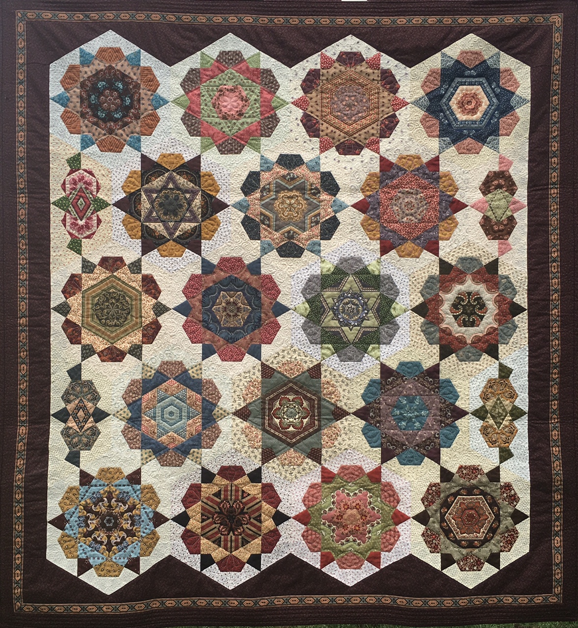 Old Time Kaleidoscope Block Of The Month Month One Block Joining Instruction Kit Shiralee