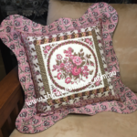 Floral Frames Cushion - Pink