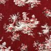 Toile de Jouy - red/claret - 1m - Image 3