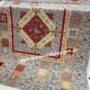 French Toile or Two quilt on frame