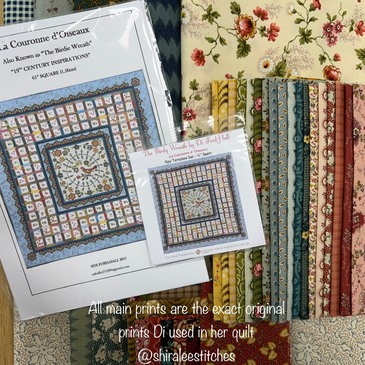 The Birdy Wreath Quilt Kit by Di Ford-Hall - Image 2