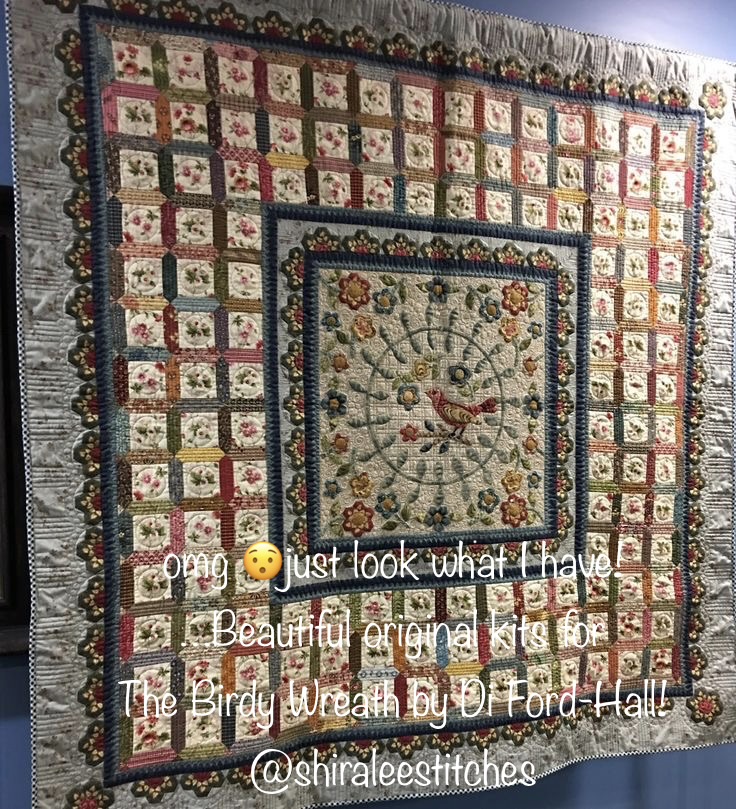 The Birdy Wreath Quilt Kit by Di Ford-Hall